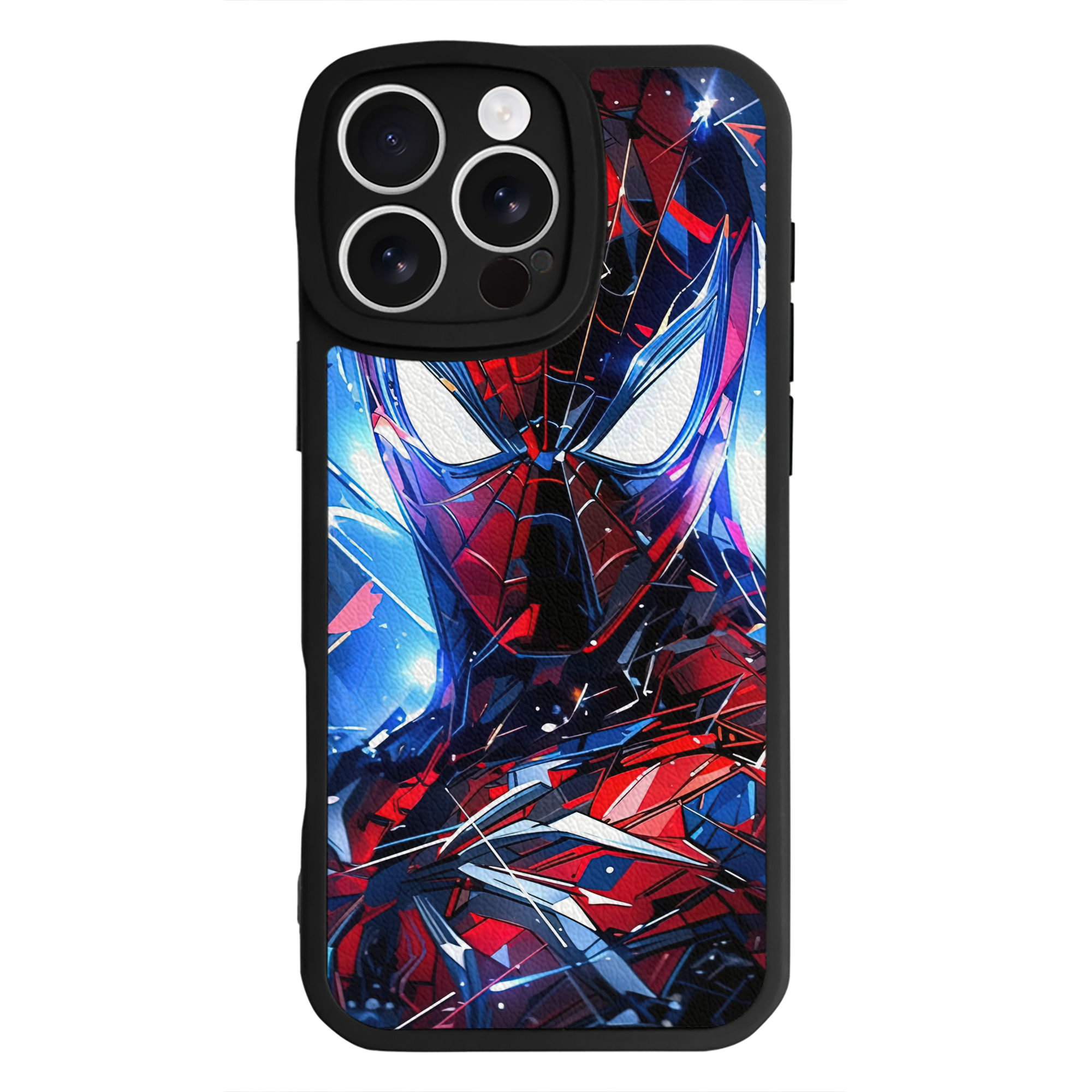 Spider Man スパイダーマン 【iPhone 16シリーズ対応】シリコンスマホケース（レザー調） 材質：シリコン